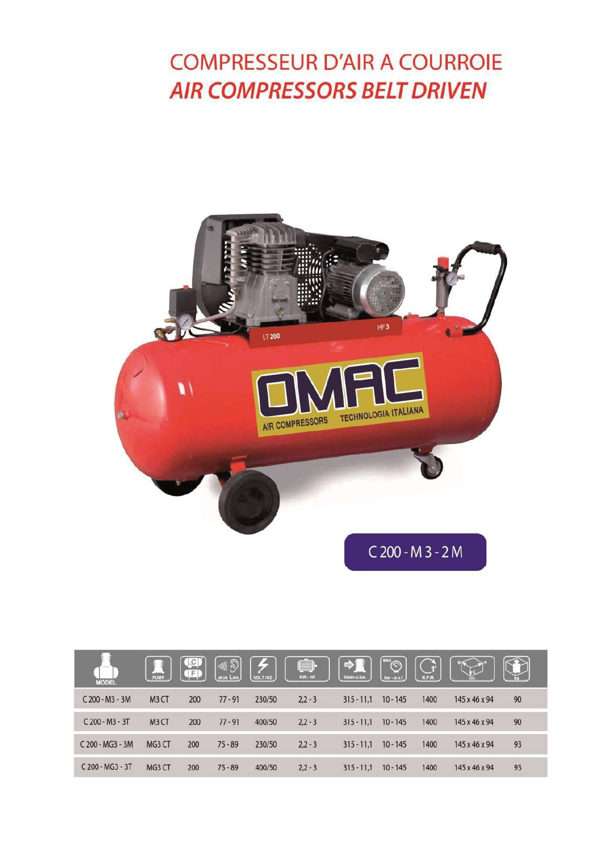 Compresseur 200L