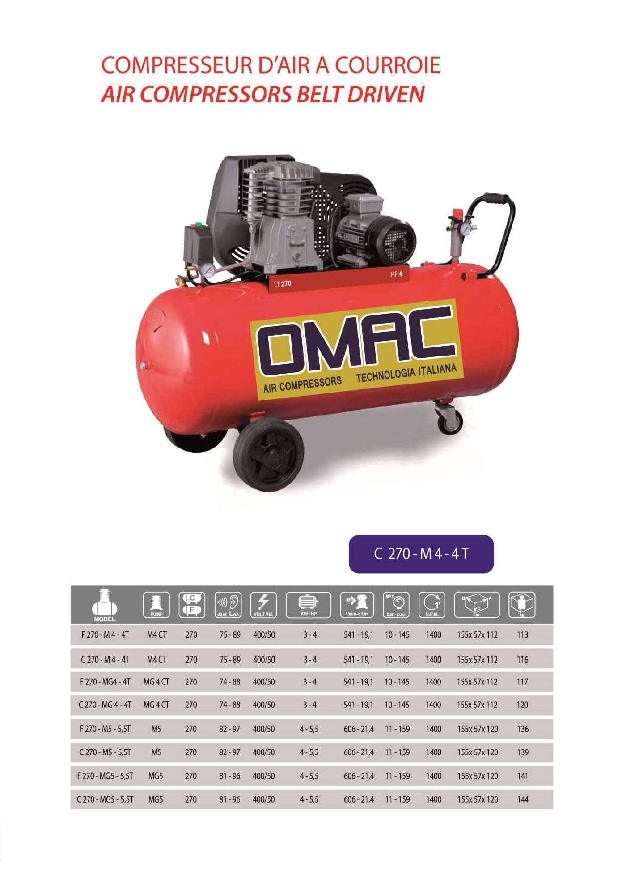 Compresseur 500L